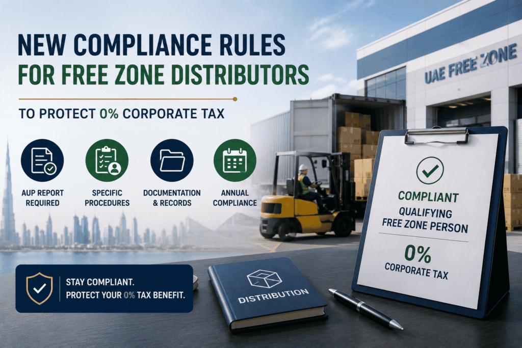 New Compliance Rules for Free Zone Distributors to Protect 0% Corporate Tax