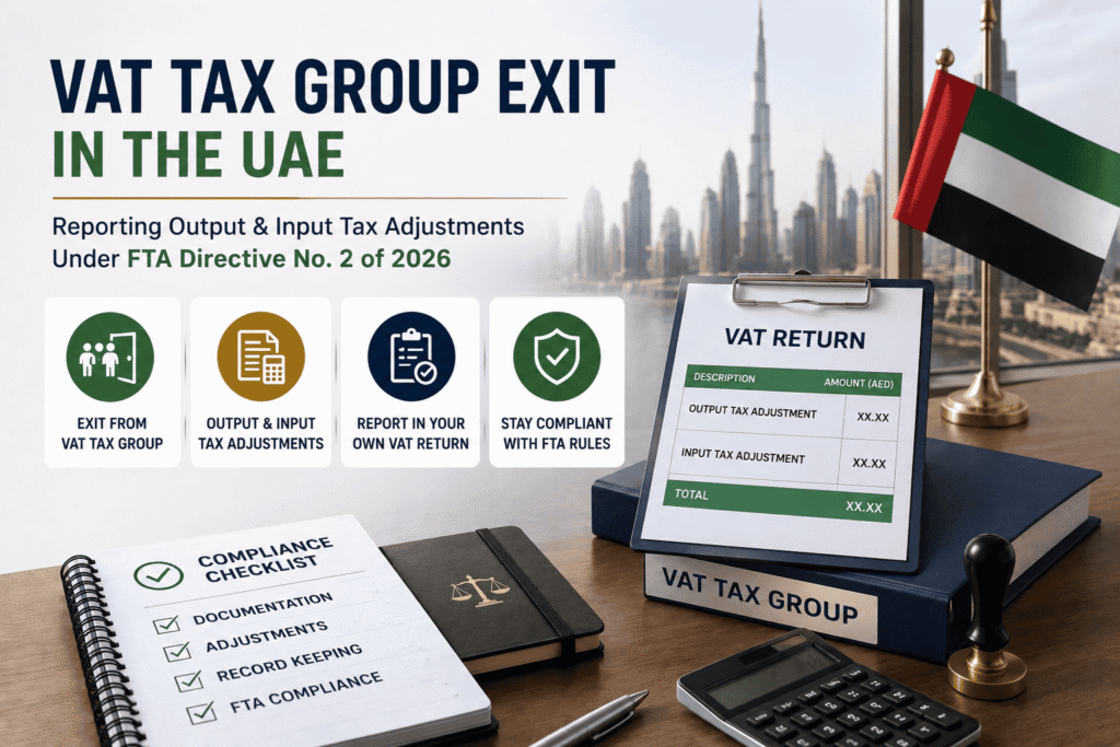 VAT Tax Group Exit in the UAE