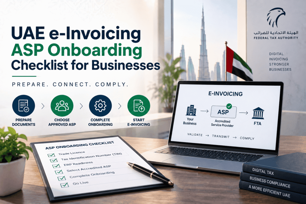 UAE e-Invoicing ASP Onboarding Checklist